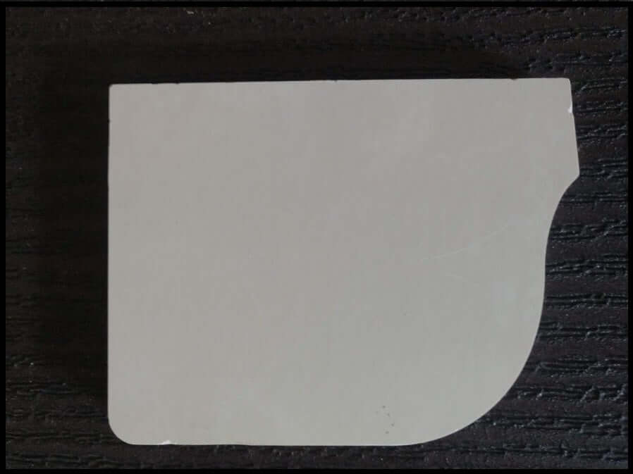 4x5 Fiberglass Gutter Endcap | 4"x5" Fiberglass Gutter Endcap | The 4x5 fiberglass gutter end cap helps prevent water from escaping from the end of a gutter.The end cap has a white finish and durable fiberglass construction.