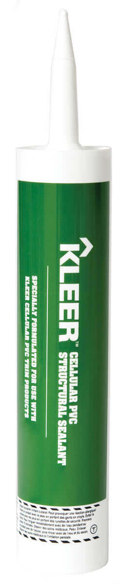 Kleer Structural Sealant (10.1 oz) | Kleer Structural Sealant (10.1 oz) - Versatile Adhesive | Kleer Structural Sealant provides tenacious adhesion for gutters, expansion gaps, and nail holes. Ideal for vertical and overhead application.