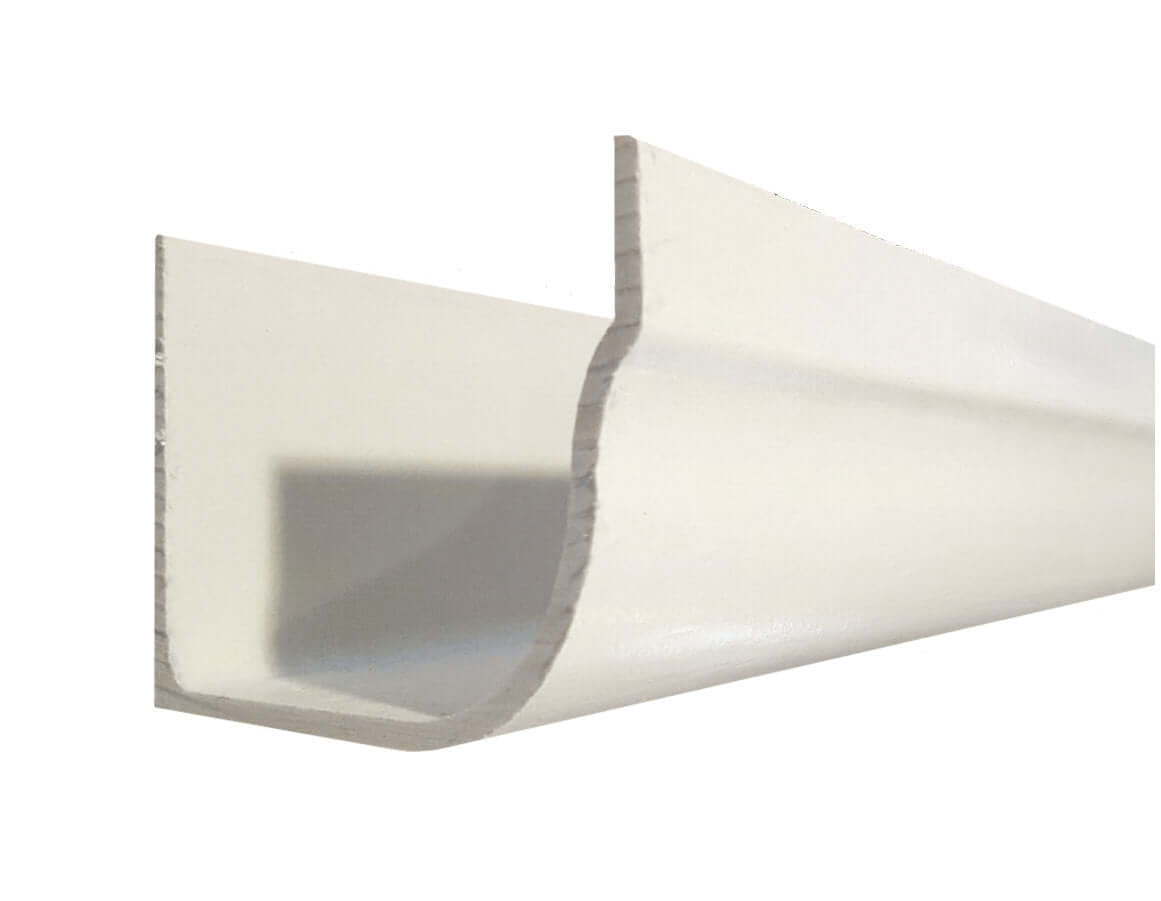 Fiberglass Gutter Sample 4x6 | Fiberglass Gutter Sample 4"x6" | Get a 4"x6" fiberglass gutter sample to see its durability, lightweight design, and sleek finish. Perfect for testing before your full installation!